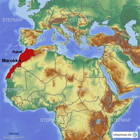 marokko karte welt